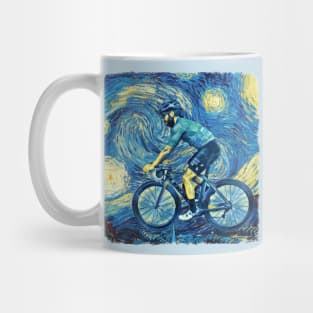 Cycle Race Van Gogh Style Mug